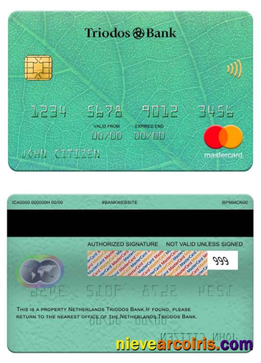 Netherlands Triodos Bank mastercard